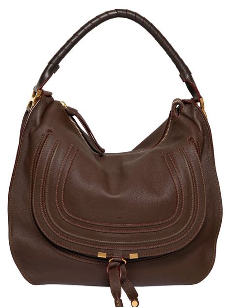 Chloé Marcie Leather Hobo Bag 